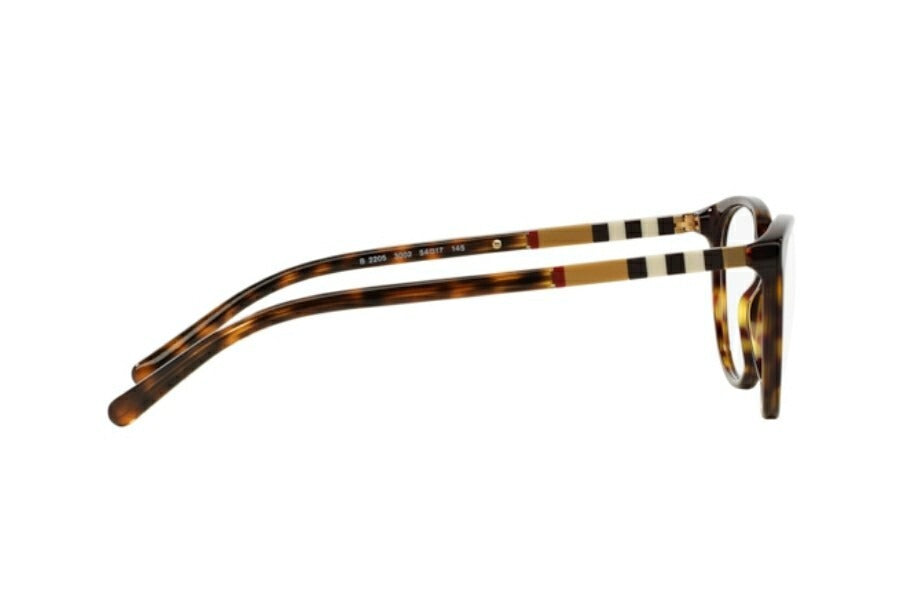 Burberry BE2205 3002 Eyeglasses 52mm Dark Havana / Clear Demo Lens