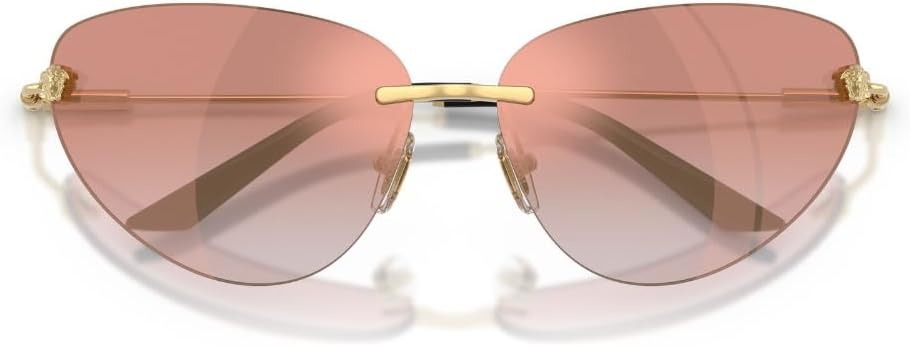 Versace Sunglasses VE2281 10026F 64mm Gold / Pink Gradient Pink Mirror Lens