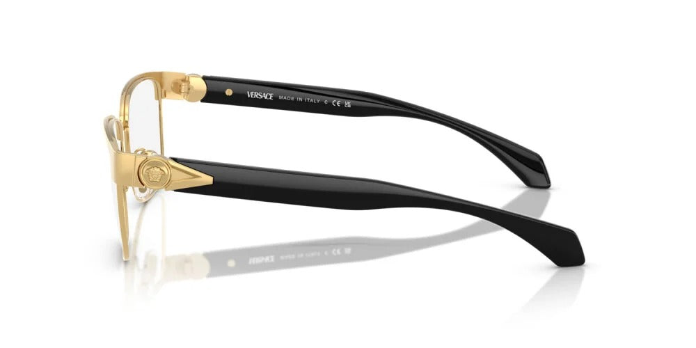 Versace VE1306 1002 Eyeglasses 57mm Gold / Clear Demo Lens