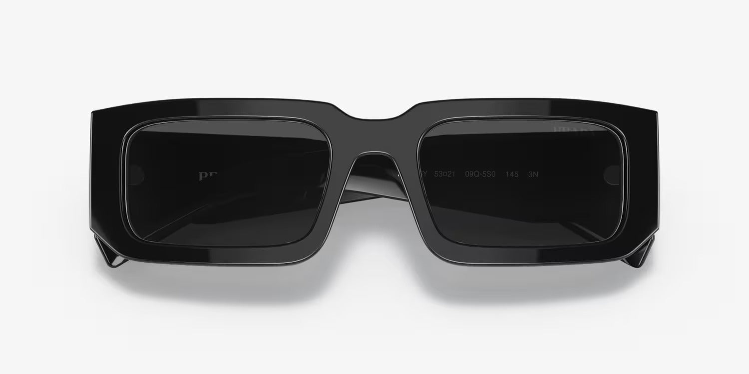 Prada Sunglasses PR06YS 09Q5S0 53mm Black White / Dark Grey Lens