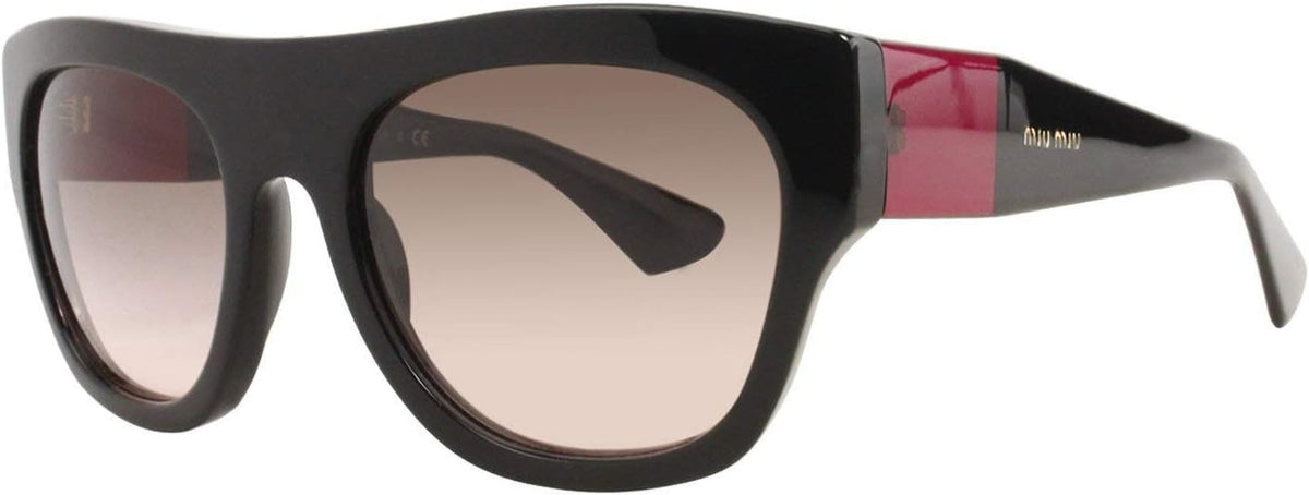 Miu Miu Sunglasses MU05PS 1AB1E2 52mm Black-Red / Grey Red Gradient Lens