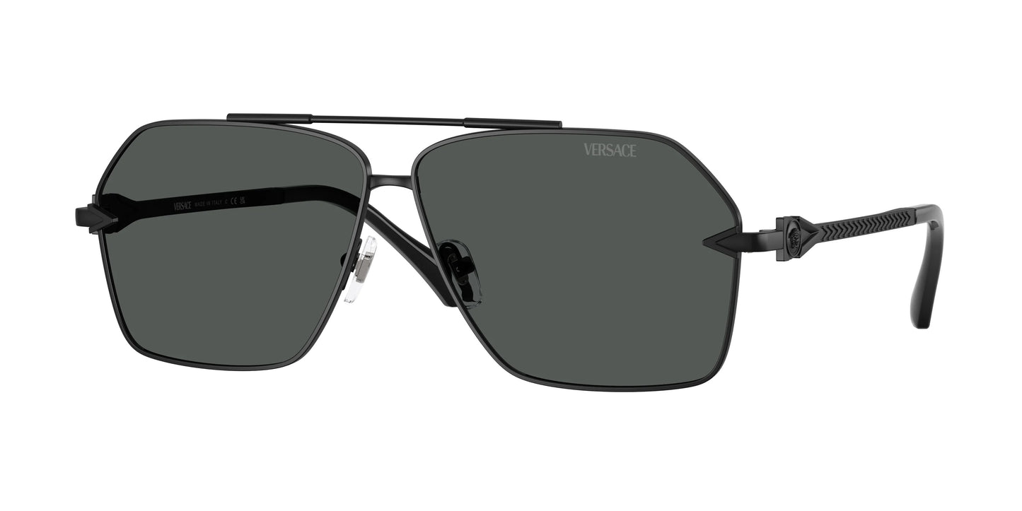 Versace Sunglasses VE2284 143687 63mm Matte Black / Dark Grey Lens