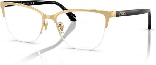 Versace VE1304 1002 Eyeglasses 54mm Gold / Clear Demo Lens
