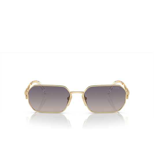 Prada Sunglasses PRA51S ZVN30C 58mm Pale Gold / Grad Blue Mirror Silver Lens