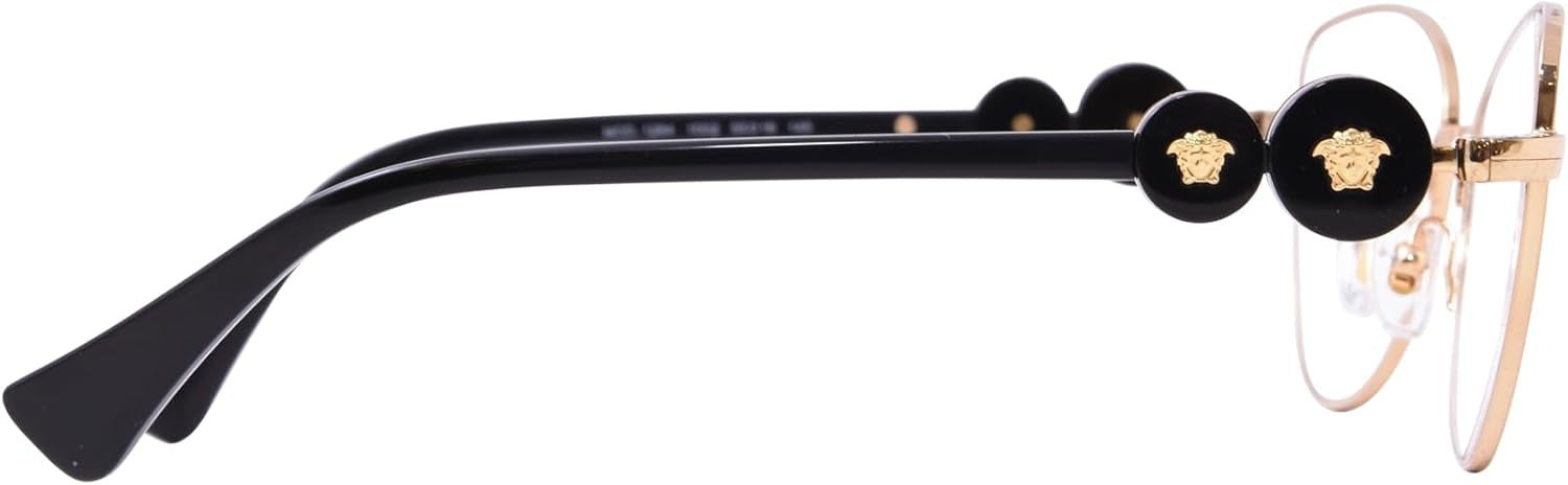 Versace VE1284 1002 Eyeglasses 55mm Gold Black / Demo Lens