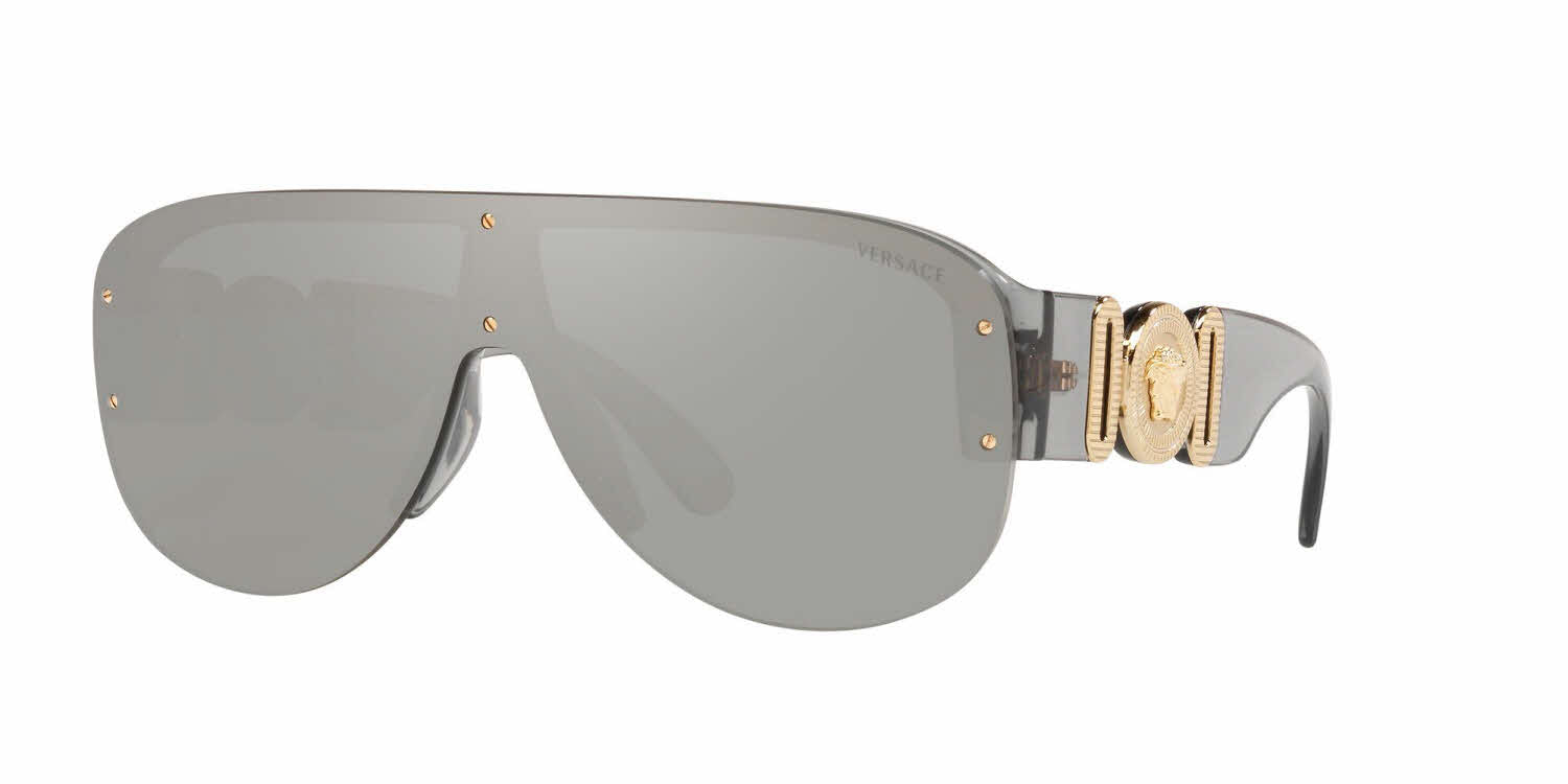 Versace Sunglasses VE4391 311-6G Transparent Grey / Light Grey Mirror Silver