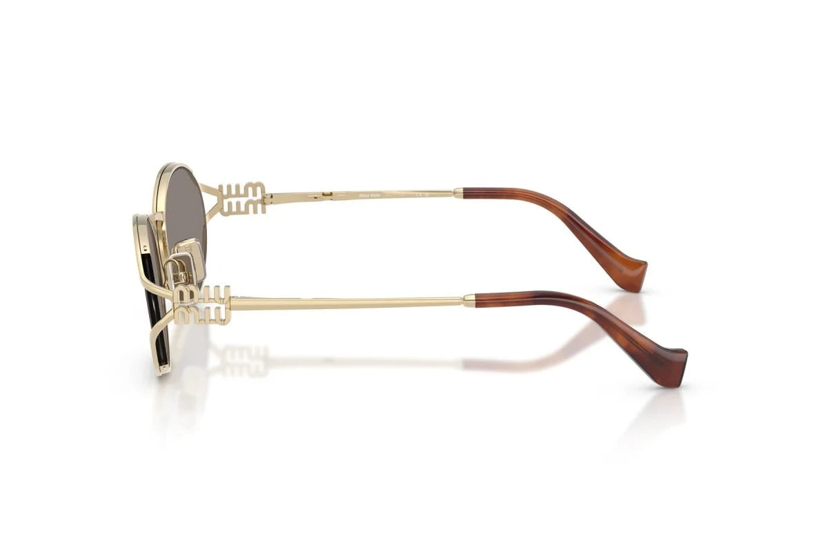 Miu Miu Sunglasses MU 52YS ZVN80Q 54mm Pale Gold / Dark Grey Lens