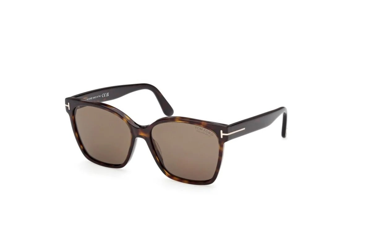 Tom Ford Iris-02 Sunglasses FT1312 52H 56mm Havana / Brown Polarized Lens