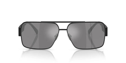 Versace Sunglasses VE2290 12616G 61mm Matte Black / Dark Grey Mirror Silver Lens