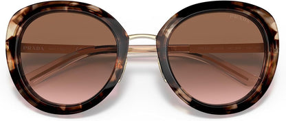 Prada PR54YS 04Y0A6 Sunglasses 54mm Caramel Tortoise / Brown Gradient Lens