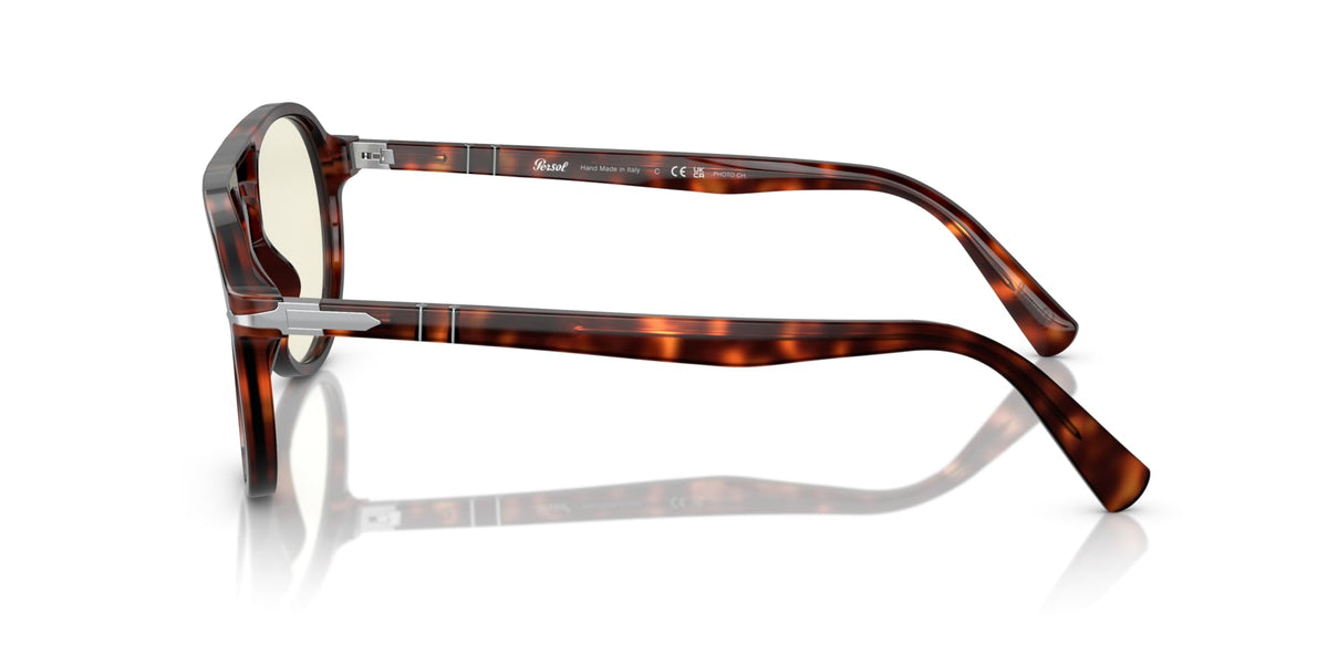 Persol Sunglasses PO3235S 24BL 55mm Havana / Photochromatic Clear To Blue Lens