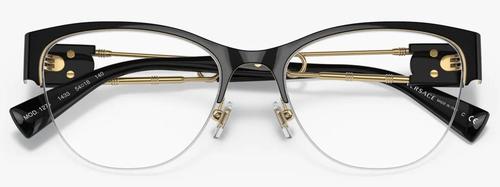 Versace Eyeglasses VE1278 1433 54mm Black Gold / Demo Lens