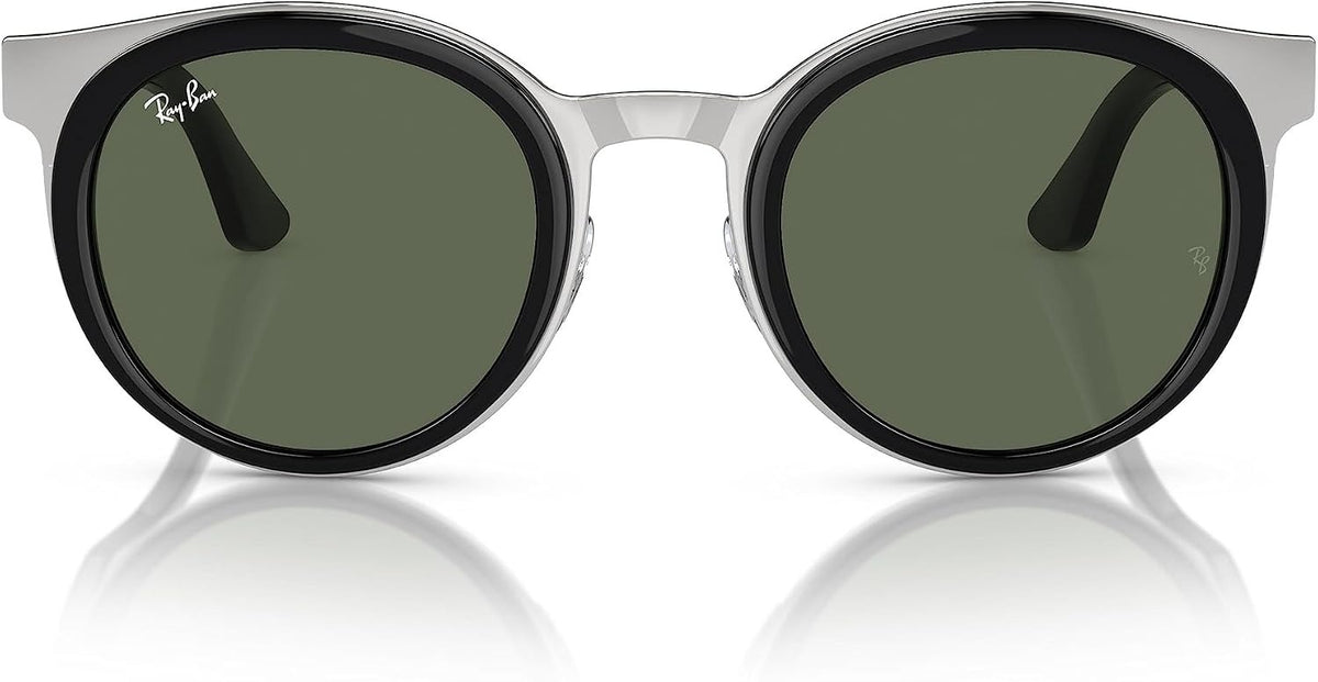 Ray-Ban Bonnie RB3710 003/71 50mm Sunglasses Black on Silver / Green Lens