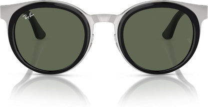 Ray-Ban Bonnie RB3710 003/71 50mm Sunglasses Black on Silver / Green Lens