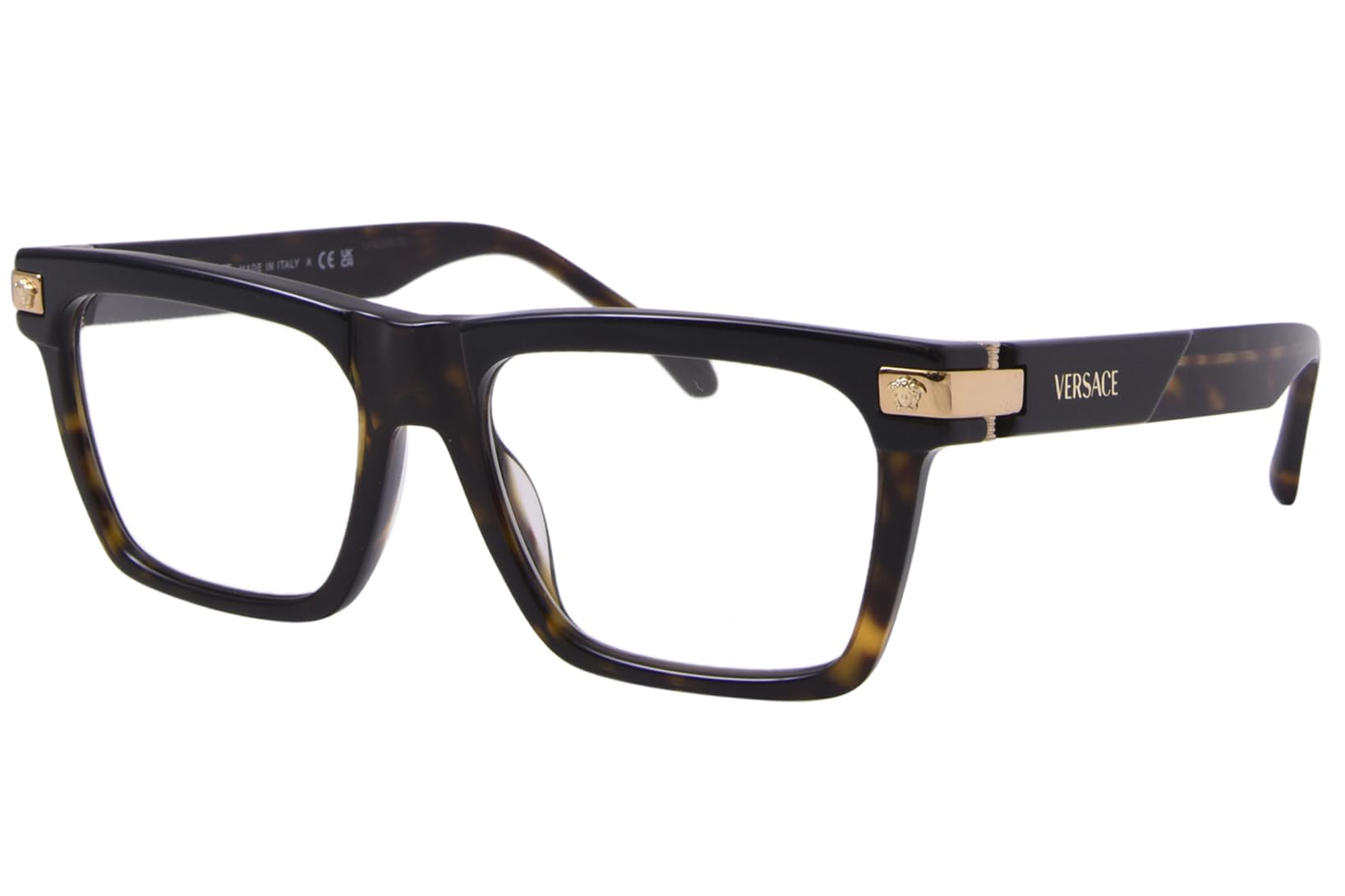 Versace Eyeglasses VE3354 5466 53mm Top Black Havana / Demo Lens