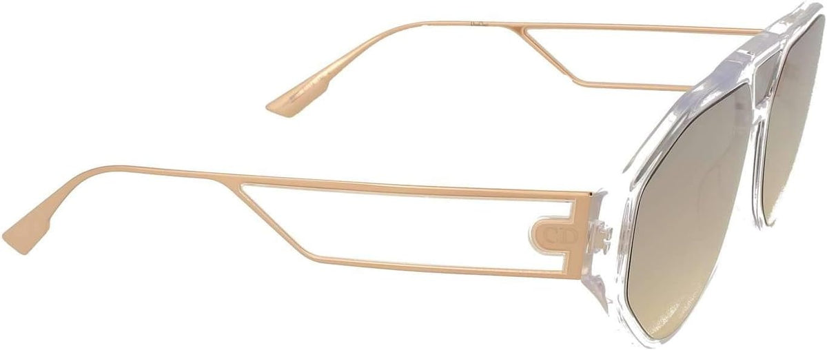 Dior Sunglasses DIORCLAN1 900-1I 61mm Crystal / Gold Lens