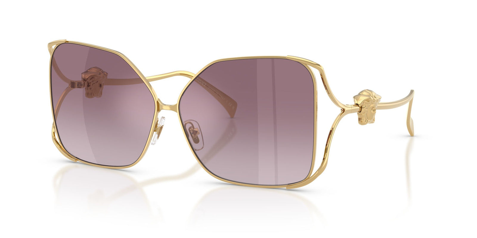 Versace Sunglasses VE2288 10026X 62mm Gold / Gradient Violet Mirror Silver Lens