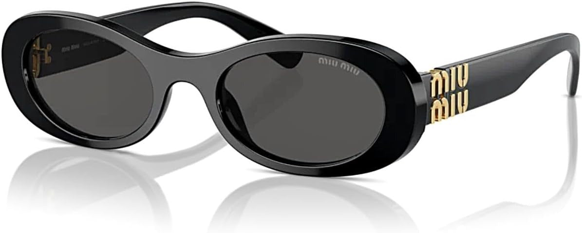 MIU MIU Sunglasses MU06ZS 1AB5S0 50mm Black / Dark Grey Lens