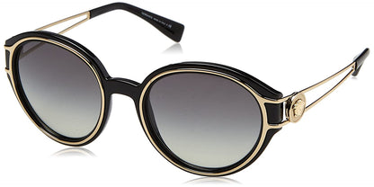 Versace Sunglasses VE4342 GB1/11 53mm Black Pale Gold / Grey Gradient Lens