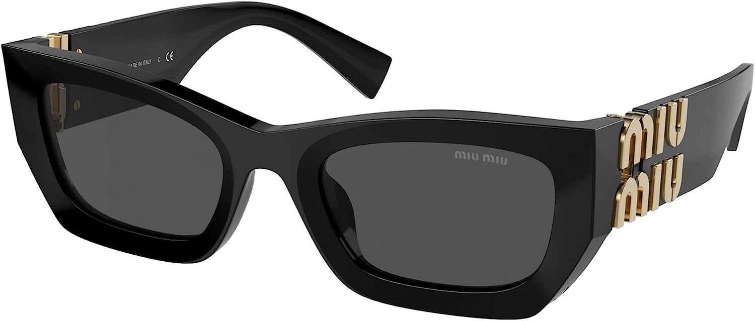 Miu Miu Sunglasses MU09WS 1ABS0 53mm Black / Dark Grey Lens