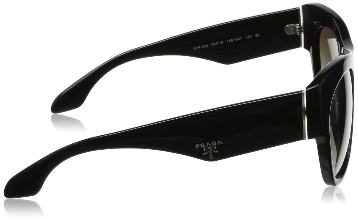 Prada Sunglasses PR28QS 1AB0A7 56mm Black / Grey Gradient Lens