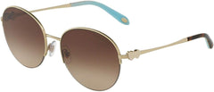 Tiffany & Co Sunglasses TF3053 60913B 56mm Sand Pale-Gold / Brown Gradient Lens