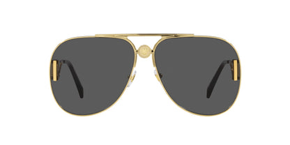 Versace Sunglasses VE2255 100287 63mm Gold / Dark Grey Lens