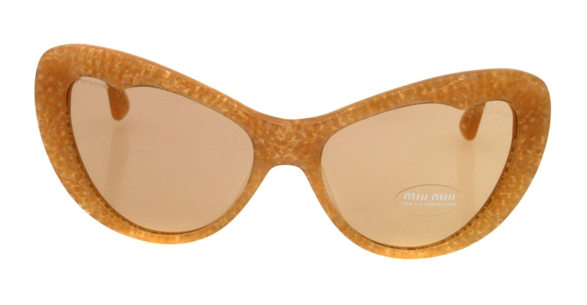 Miu Miu Sunglasses SMU04O KAS9N1 Yellow / Brown Mirror Lens