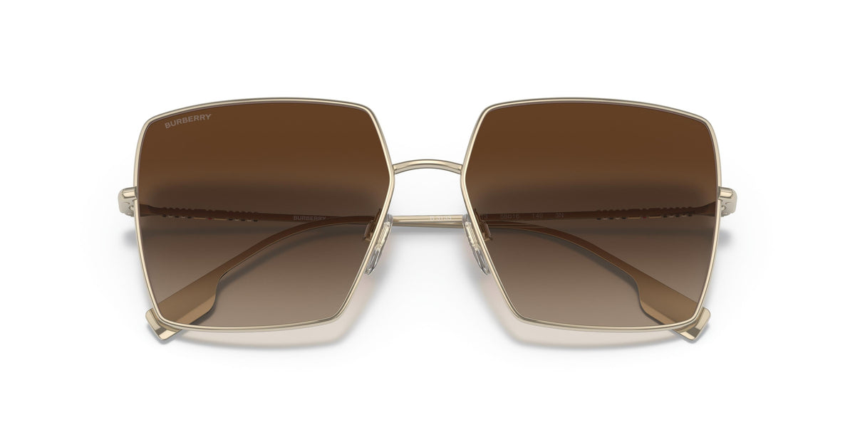 Burberry Daphne Sunglasses BE3133 110913 58mm Light Gold / Brown Gradient Lens