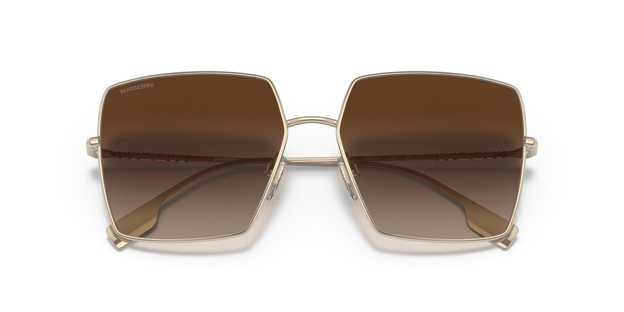 Burberry Daphne Sunglasses BE3133 110913 58mm Light Gold / Brown Gradient Lens