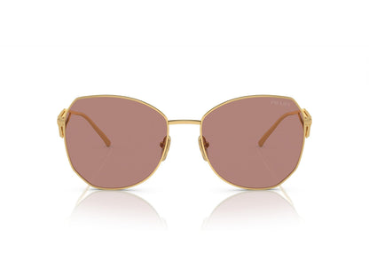 Prada Sunglasses PR57YS 5AK10D 57mm Gold / Light Brown Lens