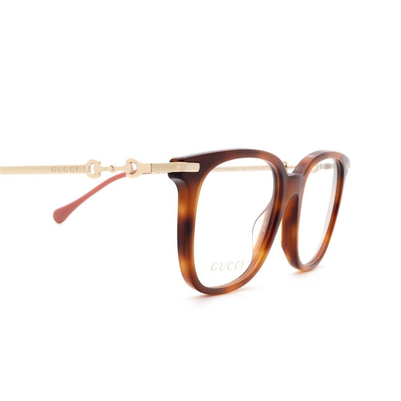 Gucci GG0968O 002 Eyeglasses 50mm Havana Gold / Clear Demo Lens
