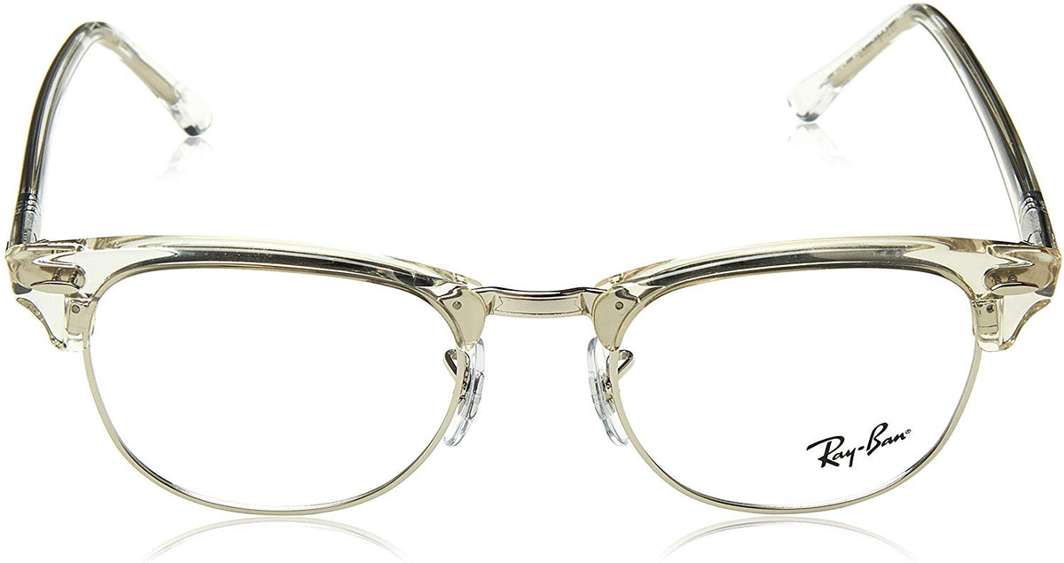 Ray-Ban RX5154 2001 Eyeglasses 51mm White Transparent / Clear Demo Lens