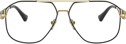 Versace VE1287 1443 Eyeglasses 57mm Black Gold / Clear Demo Lens