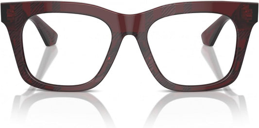 Burberry BE2407 4115 Eyeglasses 49mm Red Check / Clear Demo Lens