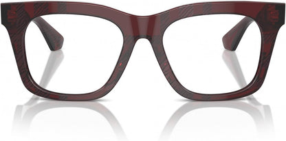 Burberry BE2407 4115 Eyeglasses 49mm Red Check / Clear Demo Lens