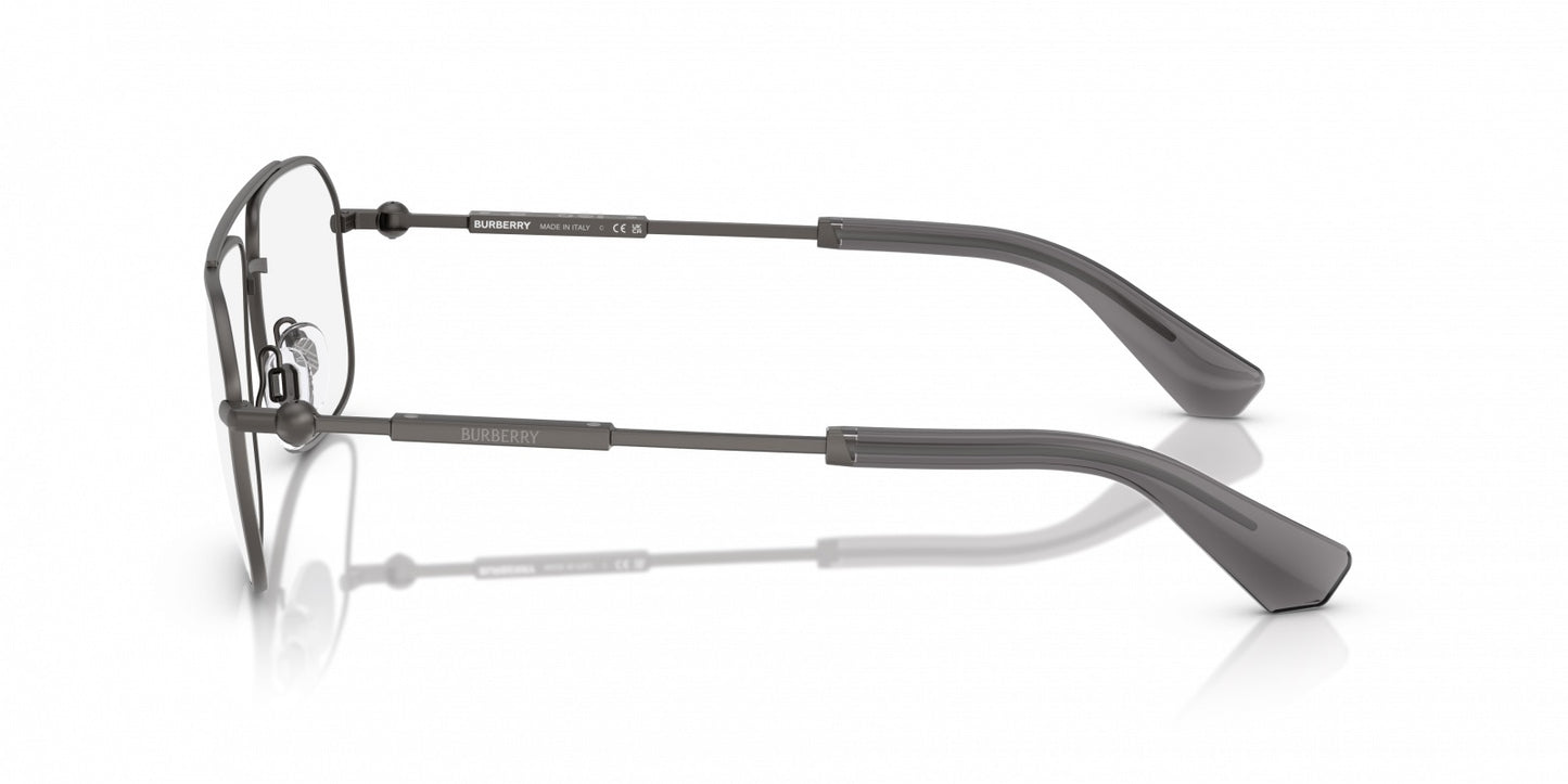 Burberry BE1391 1316 Rectangle Eyeglasses 58mm Grey / Clear Demo Lens
