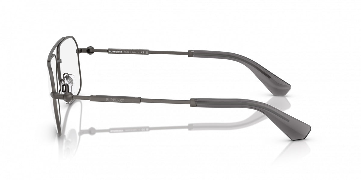 Burberry BE1391 1316 Rectangle Eyeglasses 58mm Grey / Clear Demo Lens