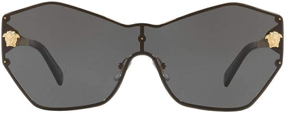 Versace VE2182 100287 Sunglasses Gold / Dark Grey Lens