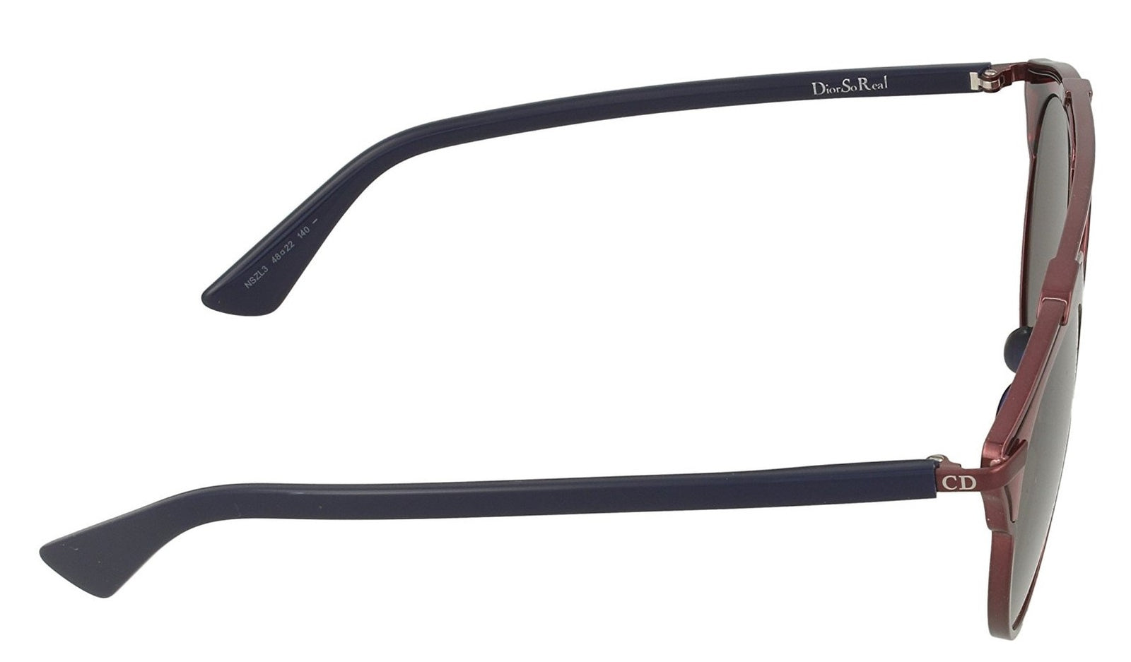 Dior DIORSOREAL NSZL3 Sunglasses 48mm Burgundy / Grey Solid Lens