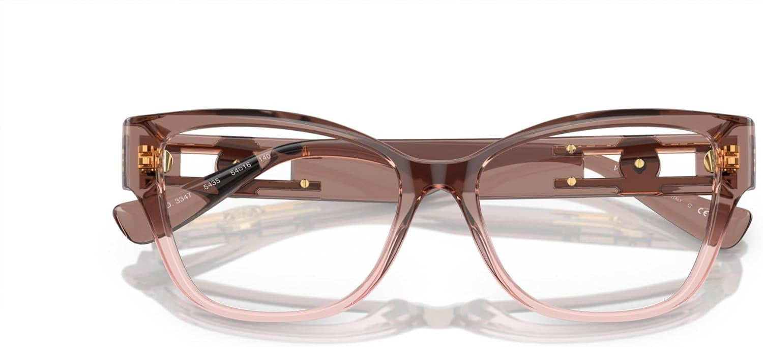 Versace Eyeglasses VE3347 5435 54mm Pink Transparent / Demo Lens