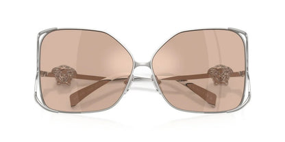Versace Sunglasses VE2288 1001/5 62mm Silver / Light Pink Mirror Silver Lens