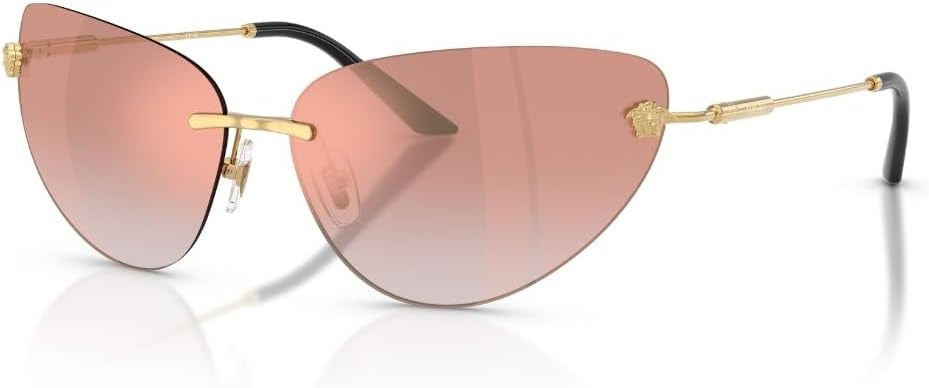 Versace Sunglasses VE2281 10026F 64mm Gold / Pink Gradient Pink Mirror Lens