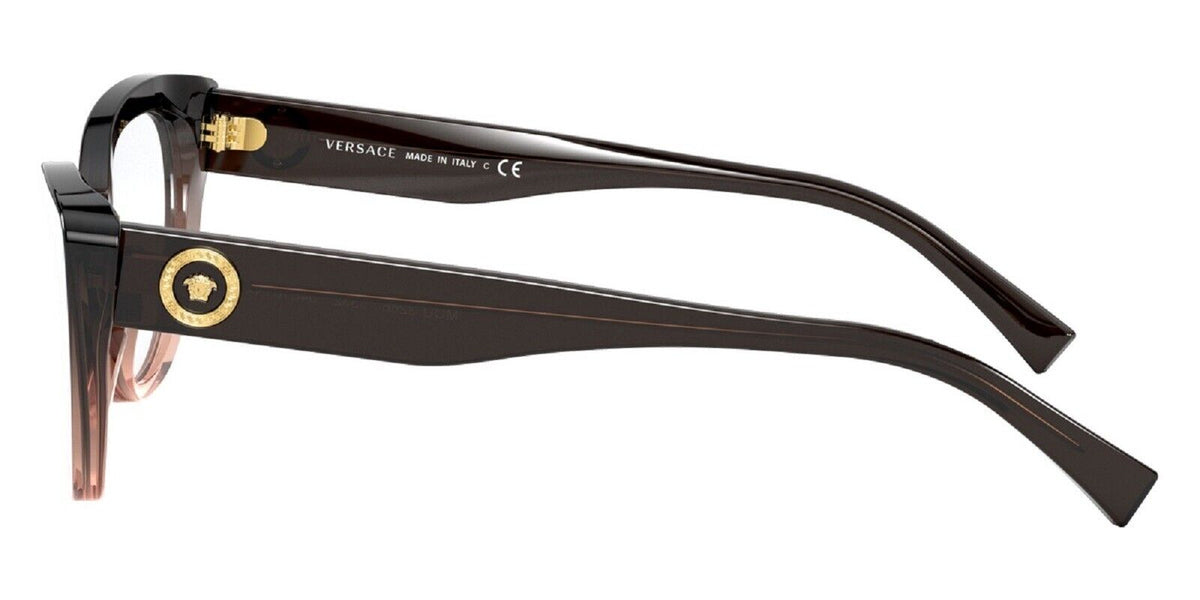 Versace Eyeglasses VE3286 5332 54mm Transparent Brown Gradient / Demo Lens