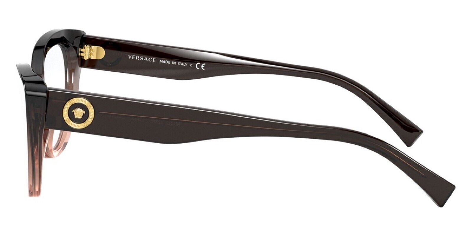 Versace Eyeglasses VE3286 5332 54mm Transparent Brown Gradient / Demo Lens