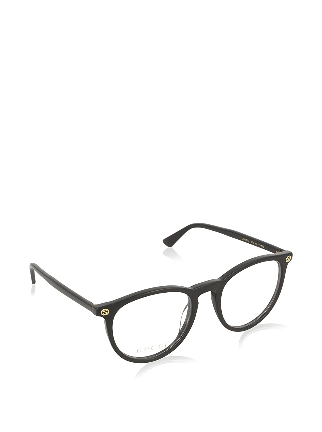 Gucci GG0027O 001 Eyeglasses 50mm Black / Clear Demo Lens