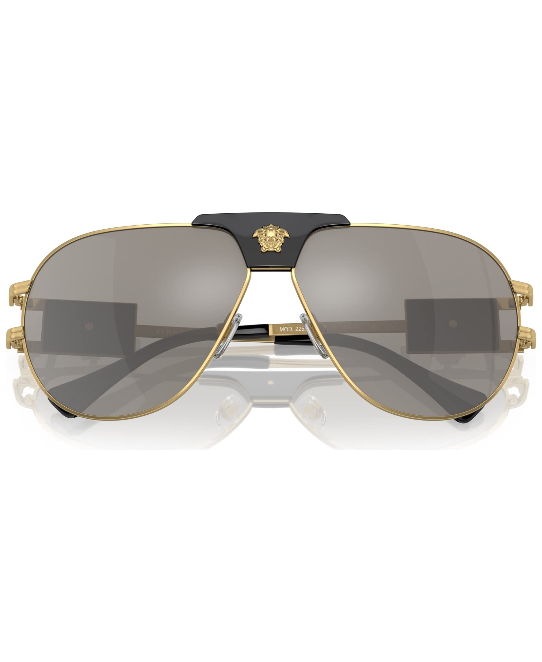 Versace Sunglasses VE2252 10026G 63mm Gold / Light Grey Mirror Silver Lens