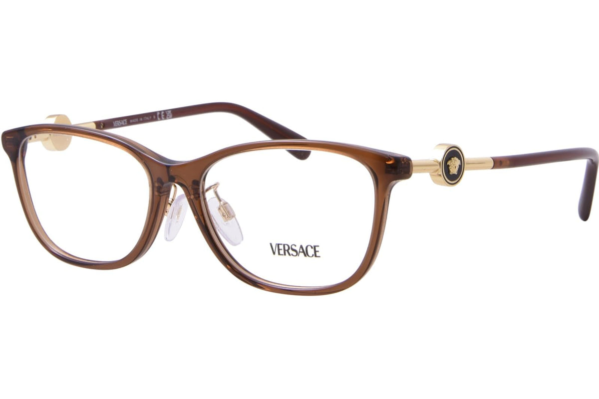 Versace Eyeglasses VE3297D 5324 55mm Transparent Brown / Demo Lens