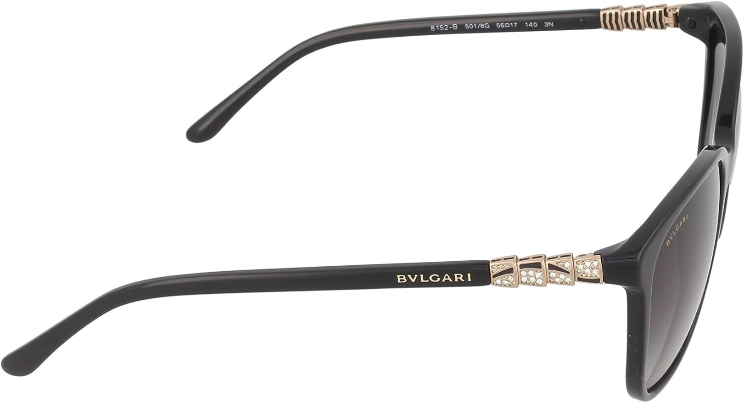Bvlgari Sunglasses BV8152B 501/8G 56mm Black / Grey Gradient Lens