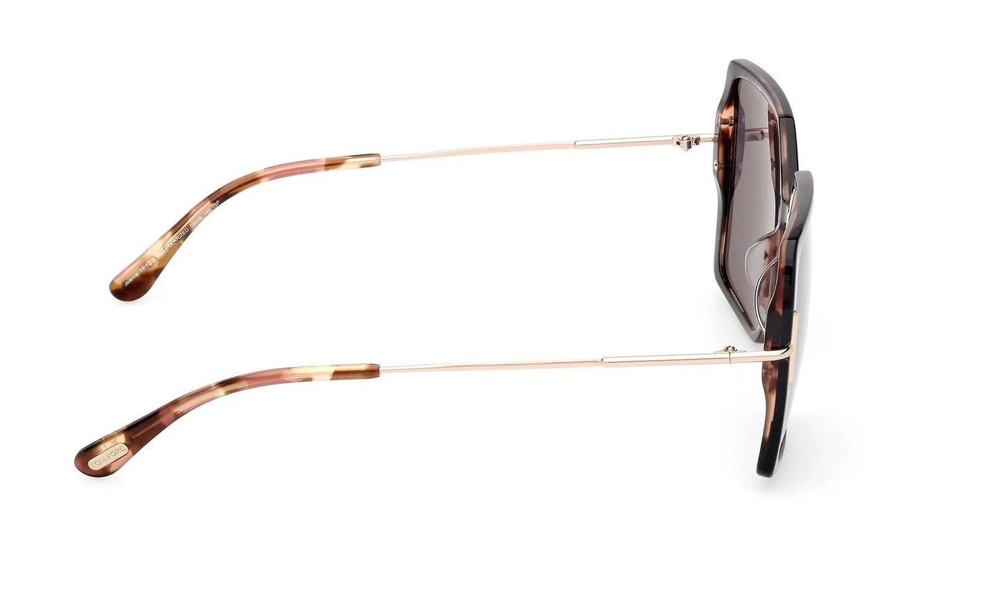 Tom Ford Joanna FT1039 05D Sunglasses 59mm Black Havana / Smoke Polarized Lens